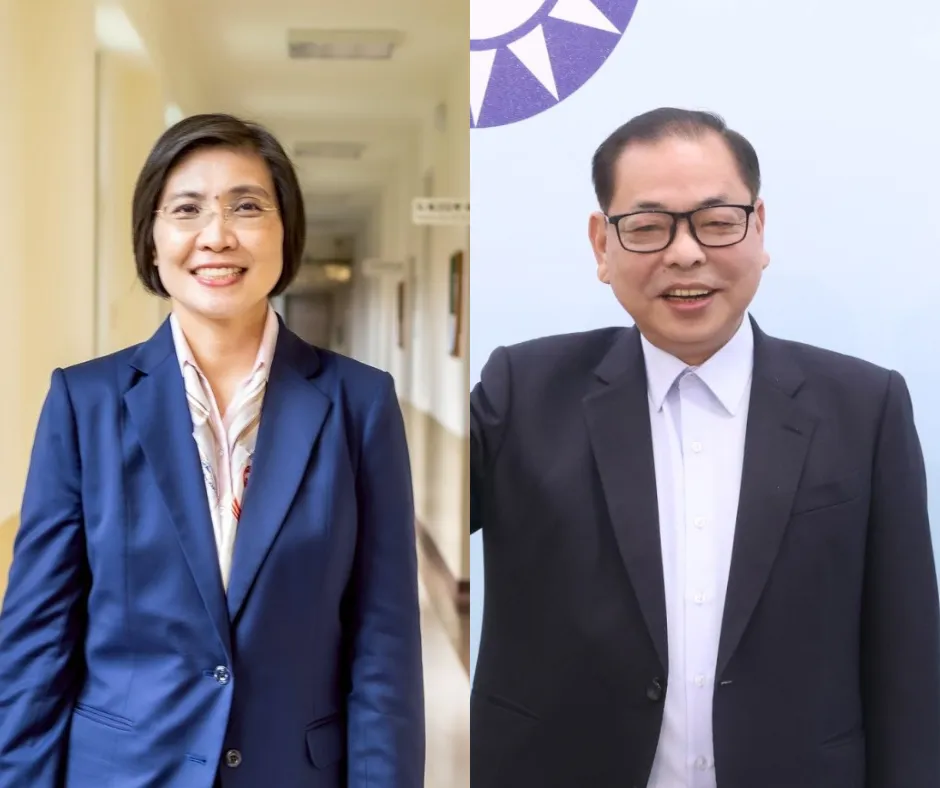 立委徐欣瑩和新竹縣副縣長陳見賢力拚黨內初選出線代表國民黨參選2026新竹縣長。（資料照／合成圖）