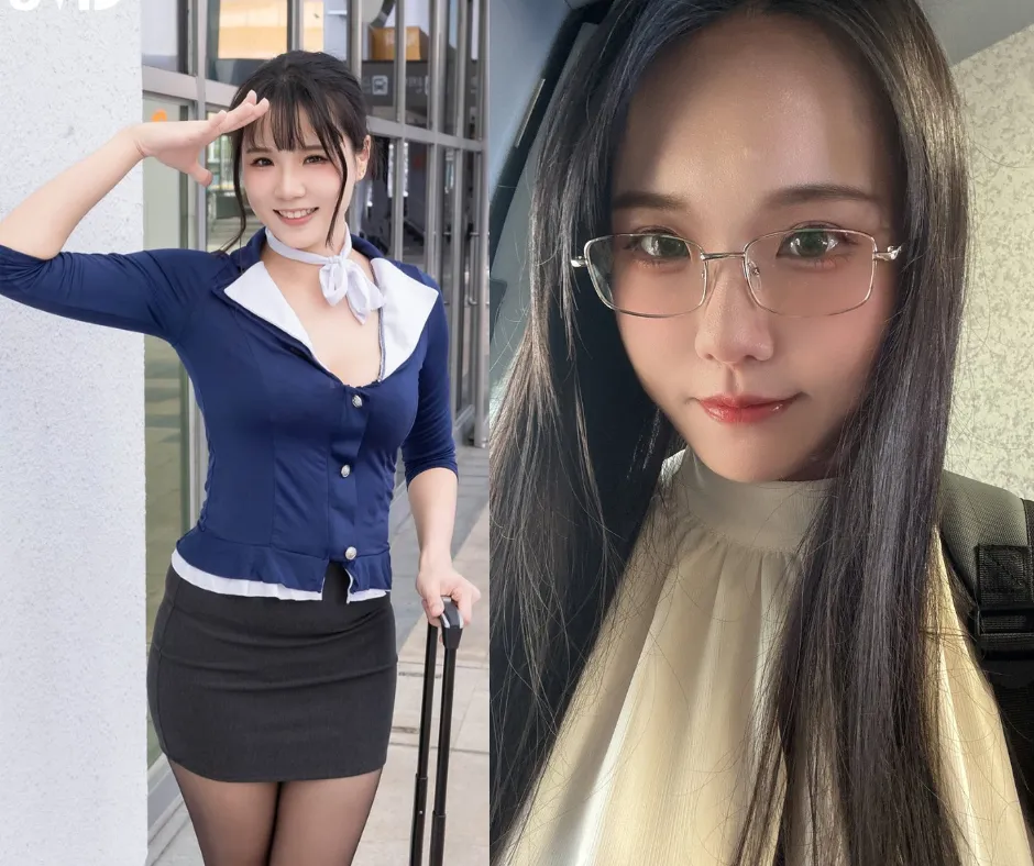 JKF女模寶7。（合成圖／翻攝臉書）