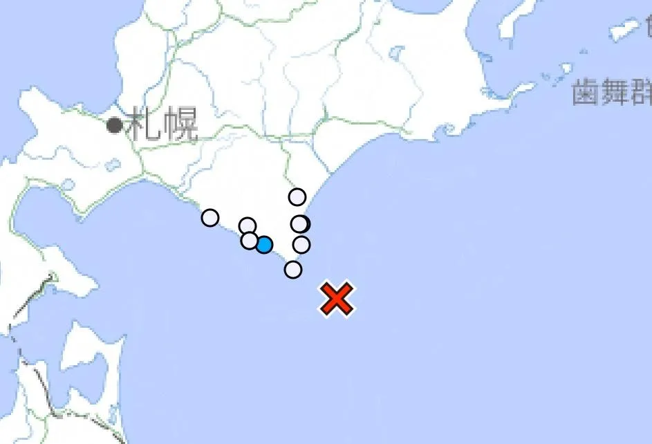 凌晨3時8分再度發生規模4.7地震。（圖／翻攝自日本氣象廳）