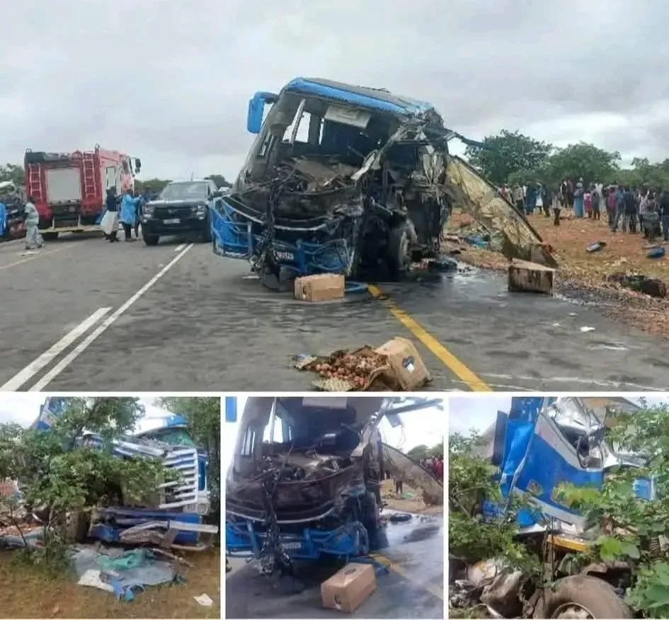 警方公布車禍慘況。（圖／翻攝FB@Zimbabwe Republic Police-zrp）