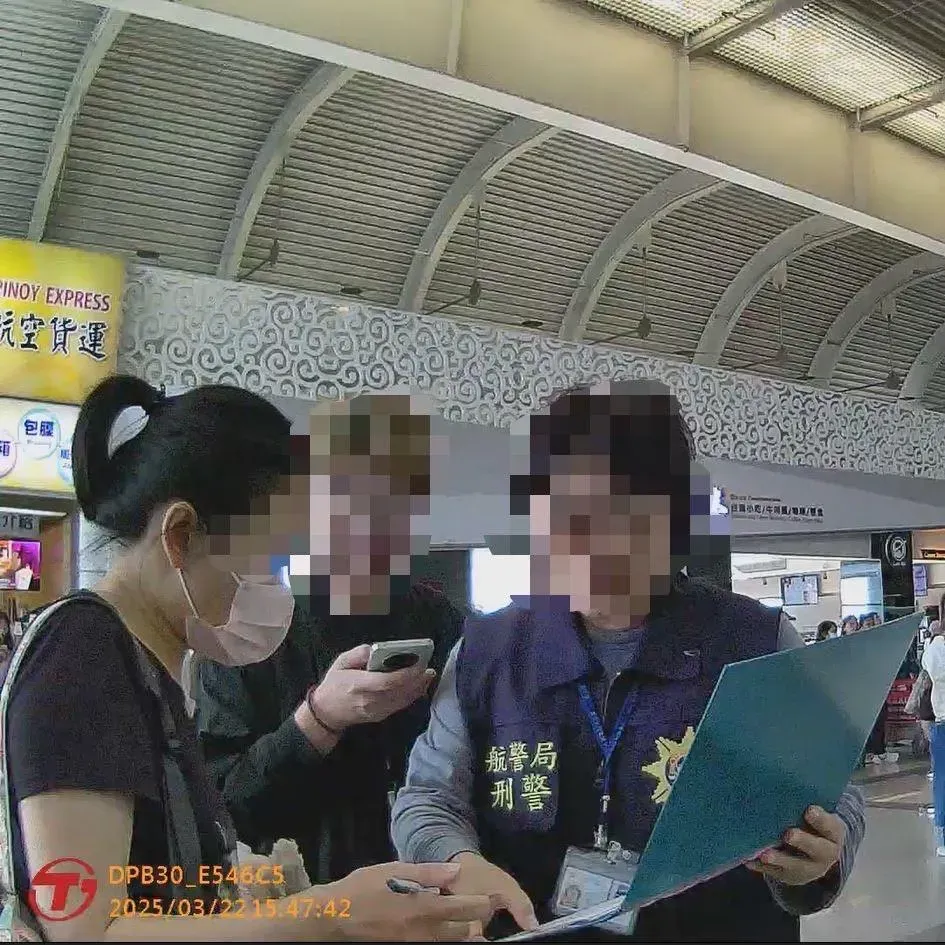 航警成功攔阻國人遭詐騙出國。(圖/航空警察局高雄分局提供)