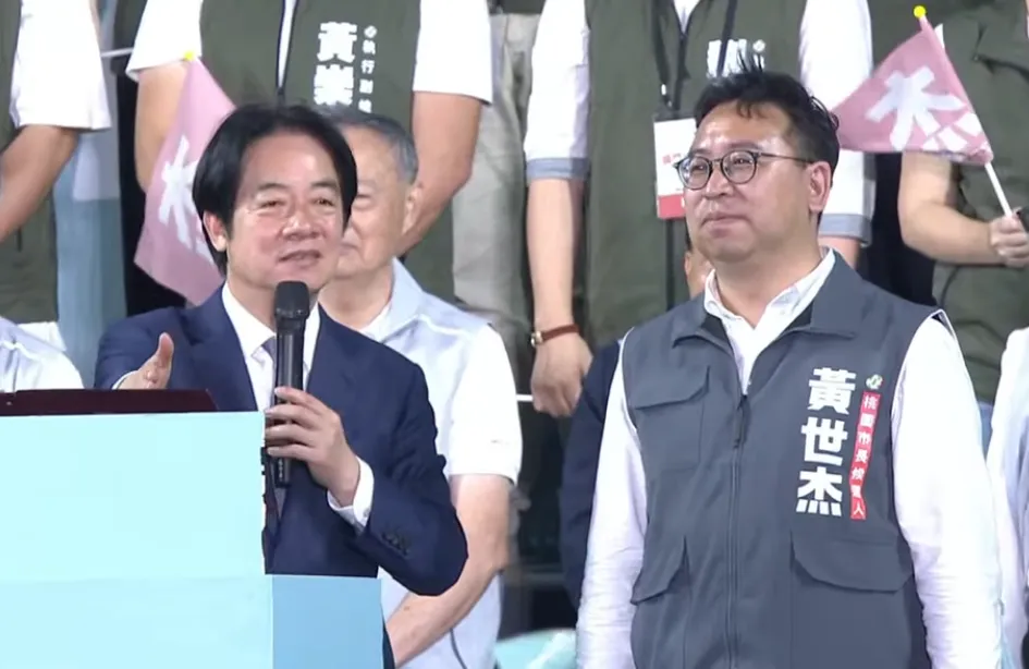 黃世杰3日舉行南區競選總部成立大會。（圖／翻攝民進黨YT）