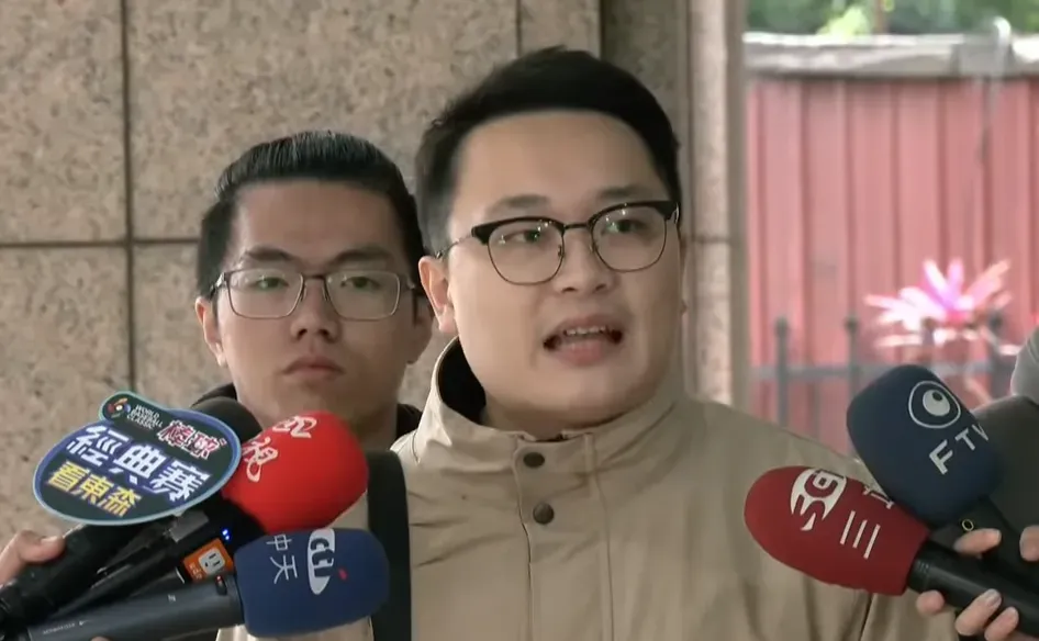 罷免張宏陸團體領銜人吳禹辰。（圖／中天新聞）