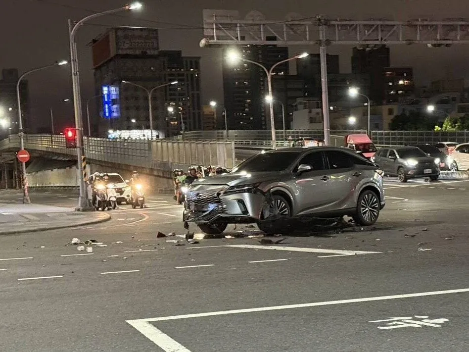 車禍現場。（圖／翻攝畫面）