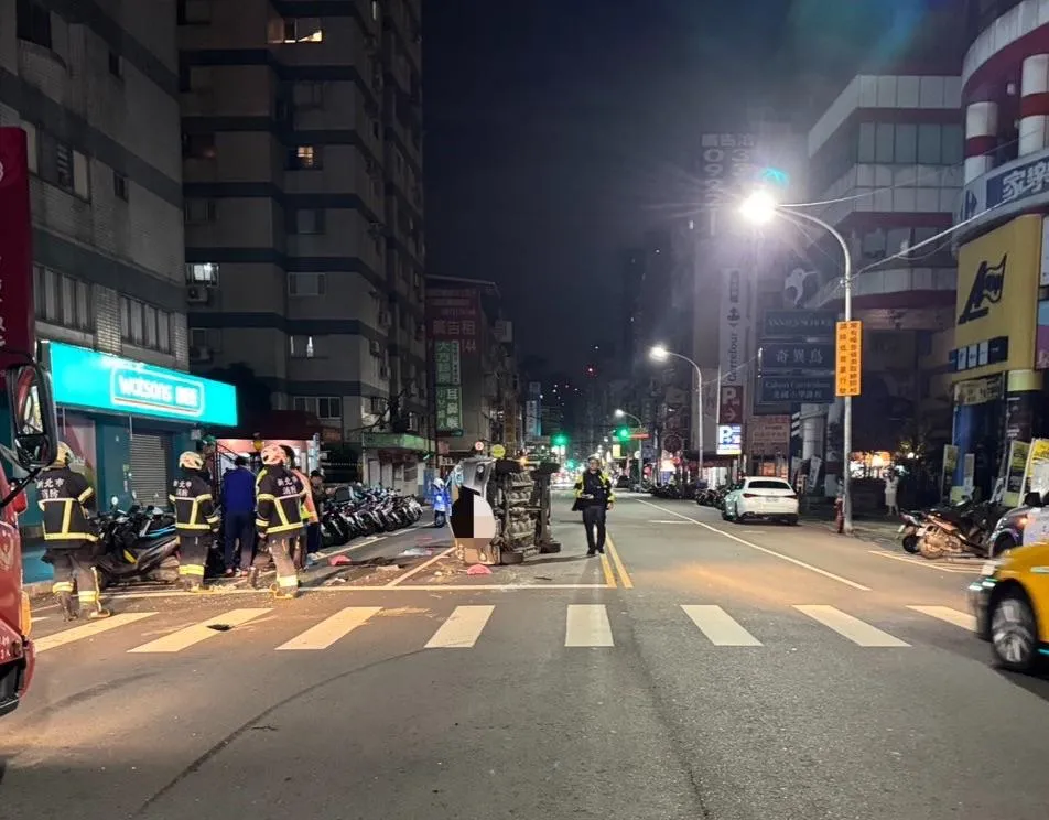 車禍現場。（圖／警方提供）