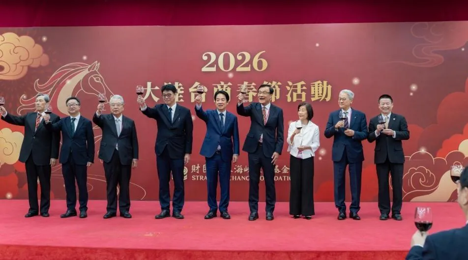 總統賴清德24日出席大陸台商春節活動，以「中國大陸」稱呼對岸。（圖／總統府提供）
