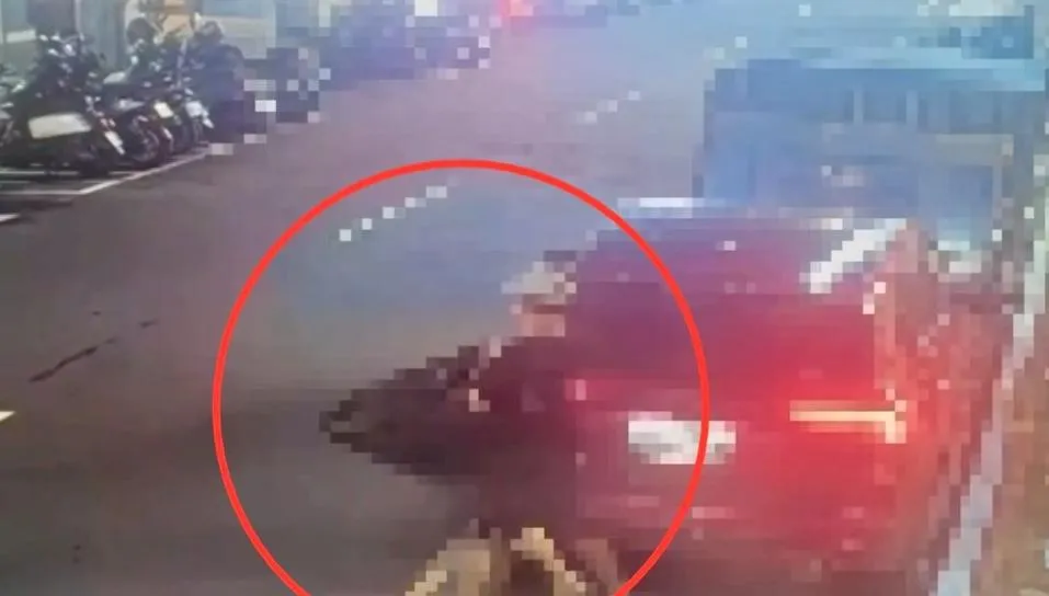 男子殺害女友運搬運屍體畫面。(圖/翻攝畫面)