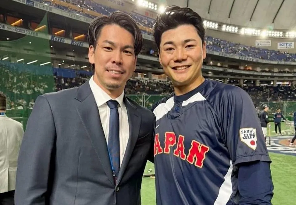 前田健太（左）與清宮幸太郎（右）。（圖／翻攝自清宮幸太郎IG）