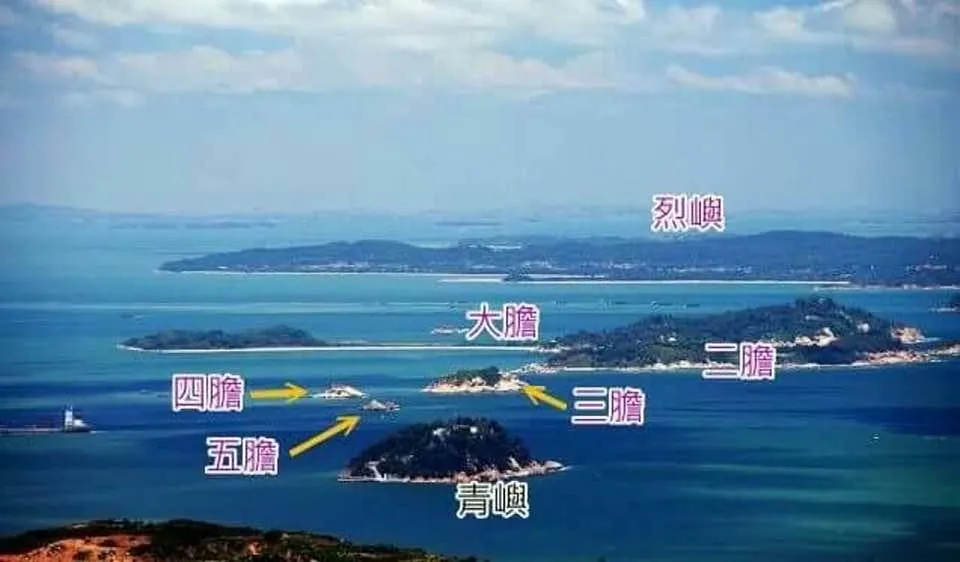 二膽島相對位置。（資料圖／中天新聞）