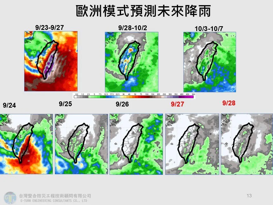 未來降雨預報。（圖／翻攝自賈新興臉書）