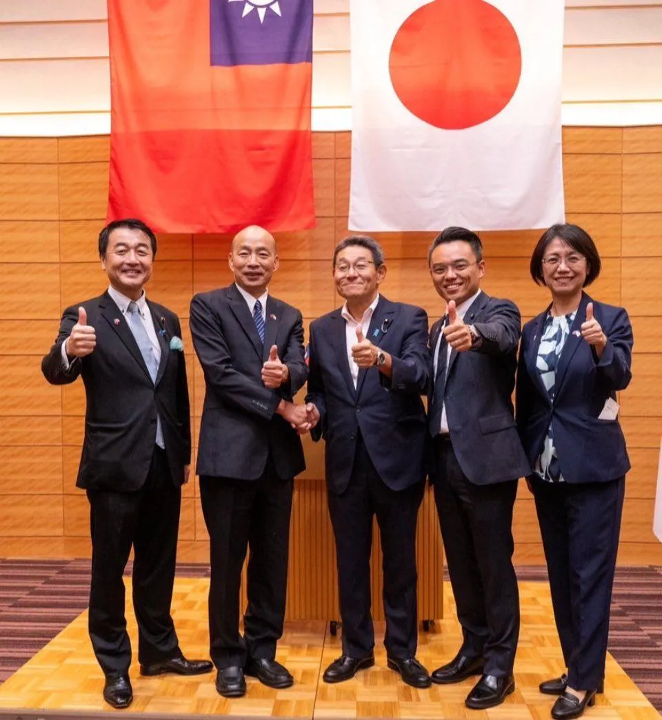 韓國瑜率團訪日,並與日本朝野交流。(圖/翻攝韓國瑜臉書)