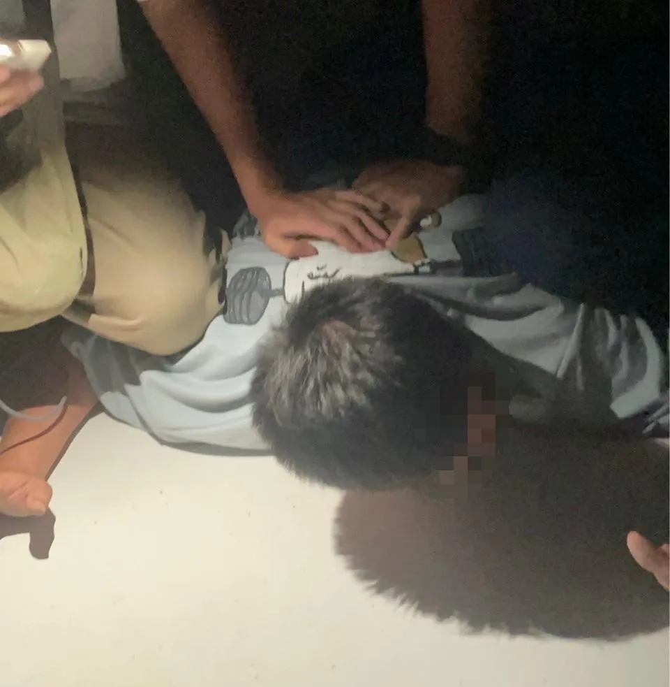 警方循線追查5小時，在台南市籃男住處將其逮捕歸案。（圖／翻攝畫面）