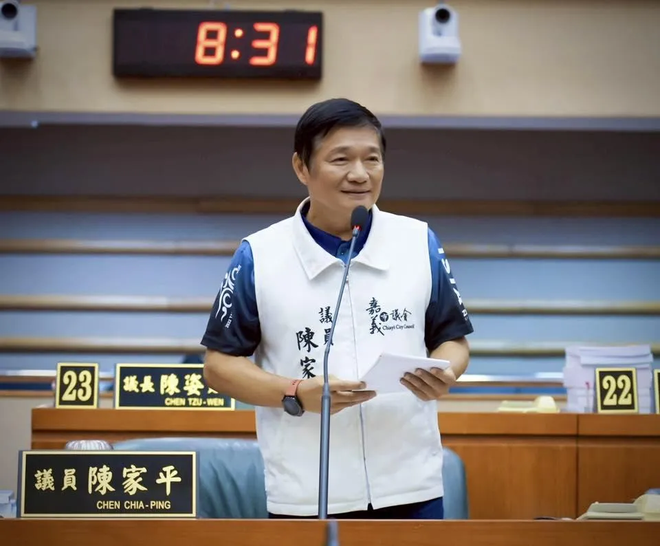 嘉義市議員陳家平。（翻攝自陳家平臉書）