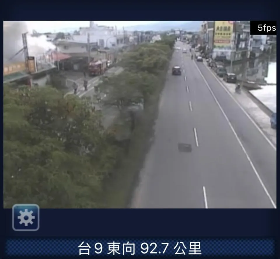 火災現場。（圖／翻攝畫面）