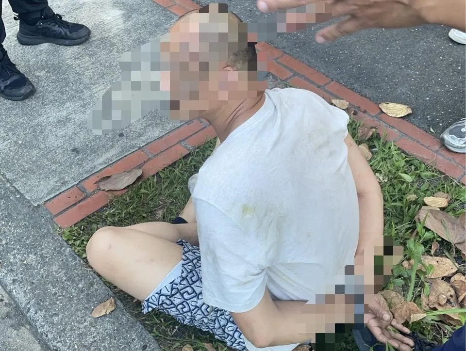 陳姓男子逃到宜蘭遭警方查緝到案。（圖／翻攝畫面）