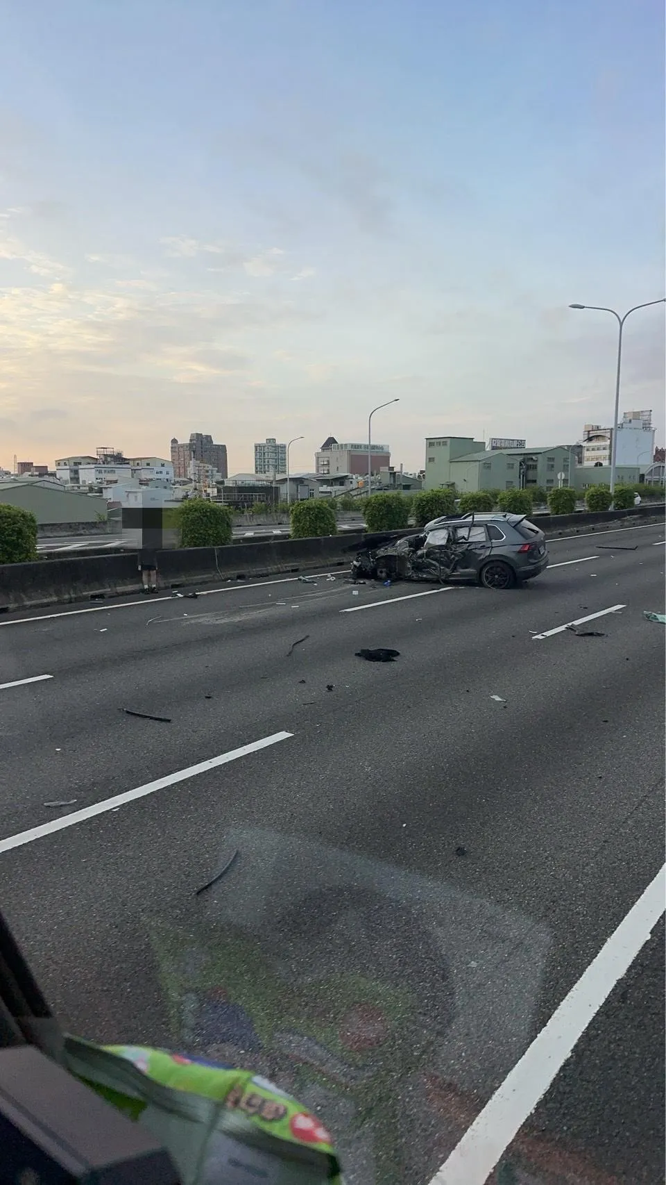 車禍現場。（圖／台南道路救援張家班群友提供）