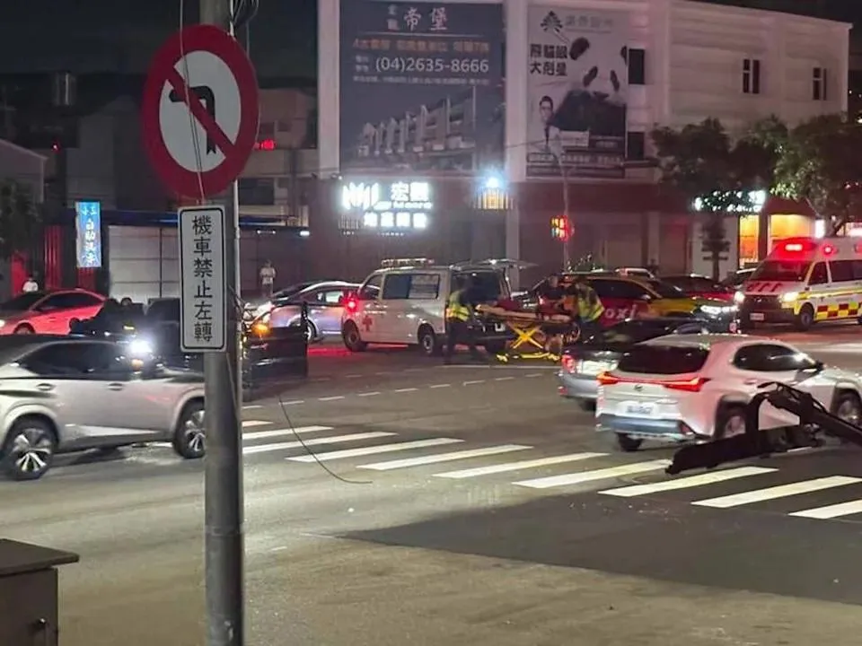 車禍現場。（圖／翻攝沙鹿之美臉書）