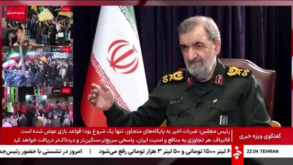 伊朗最高國家安全委員會秘書雷扎伊（Mohsen Rezaei）宣布海灣地區將劃設新的限制區，任何進入新區域的船隻都會受到制裁。（圖／路透）