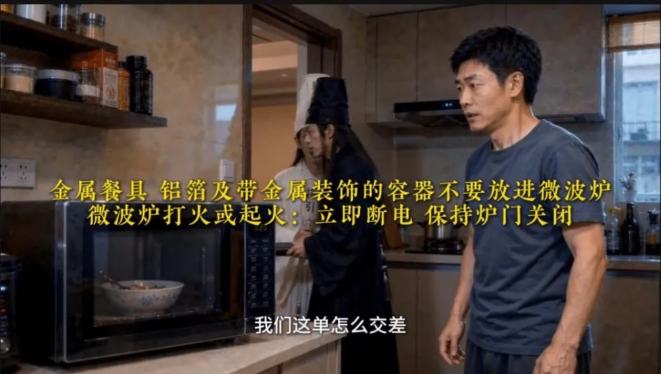 天津消防推出AI生成的消防宣導短片將「5大日常火災危險行為」融入劇情。（圖／翻攝微博）