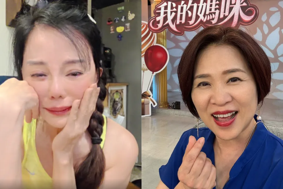 狄鶯（左）15日直播時談到孫安佐落淚，楊月娥（右）有感而發，稱同為人母「除了搖頭憐惜，真是一點辦法都沒有」。（圖／翻攝自狄鶯Twitch、楊月娥臉書）