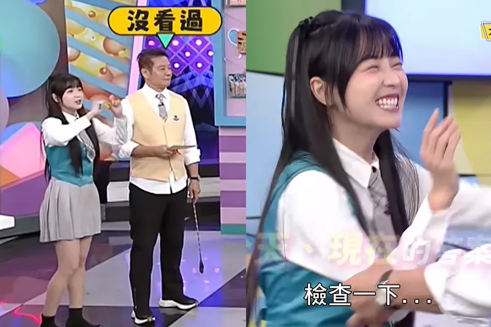 徐乃麟與籃籃在《天才衝衝衝》的互動惹議。（圖／翻攝自華視綜藝頻道YouTube）