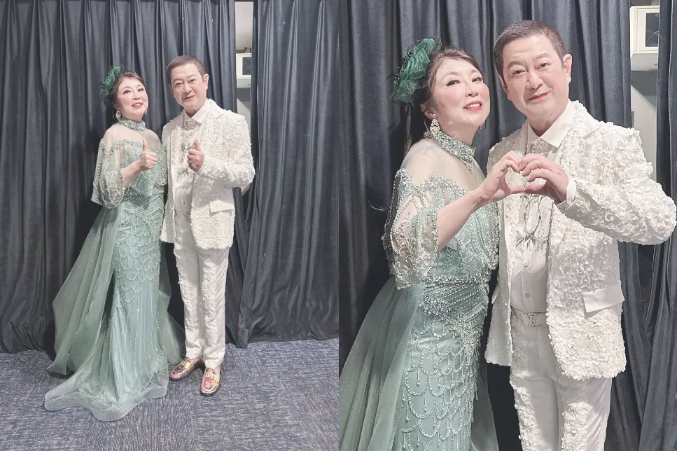 陳思安（左）28日擔任蔡小虎（右）的演唱會嘉賓。（圖／豪記唱片提供）
