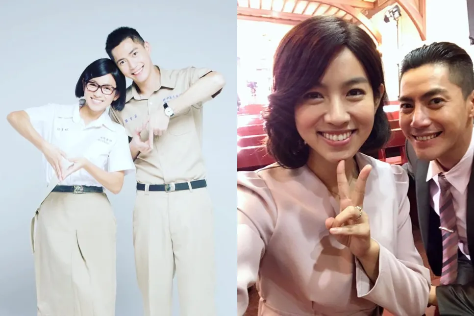 王凱與米可白曾在8點檔《加油!美玲》演夫妻。(圖/翻攝自王凱、米可白臉書)