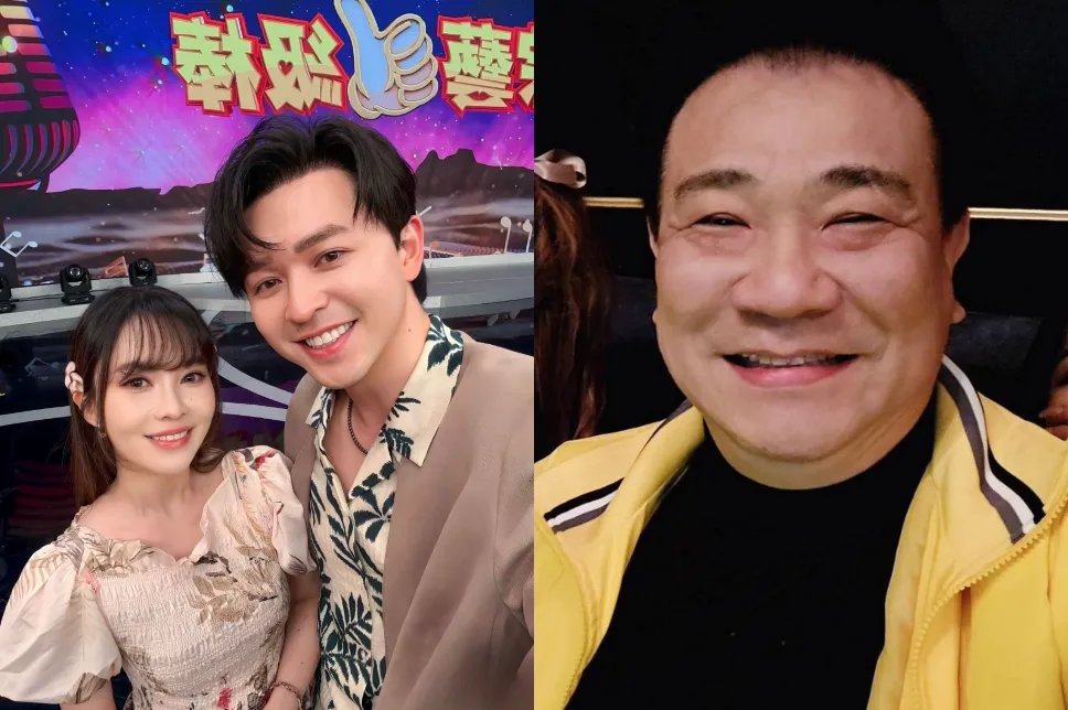 康康爆料白雲（右）曾當眾對杜忻恬的父親喊「岳父」。（圖／翻攝自李子森、白雲臉書）