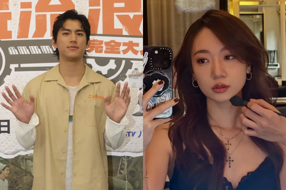 吳卓源(右)22日認愛朱軒洋(左)。(圖/翻攝自朱軒洋、吳卓源臉書)