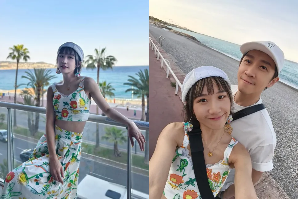 Lulu與陳漢典近日前往法國尼斯度蜜月。（圖／翻攝自Lulu IG）