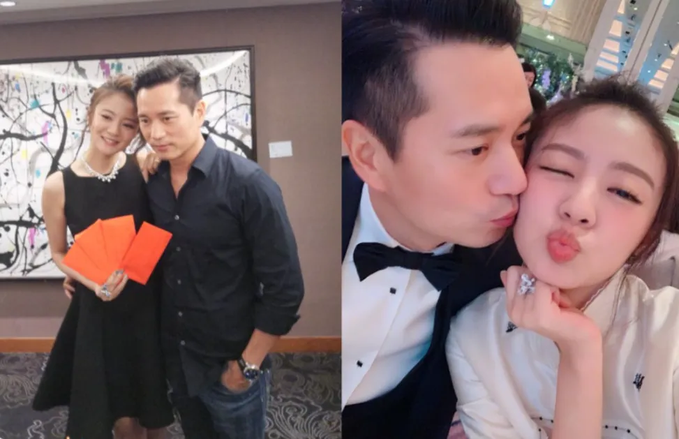 安以軒2017年與陳榮煉結婚。（圖／翻攝自安以軒微博）