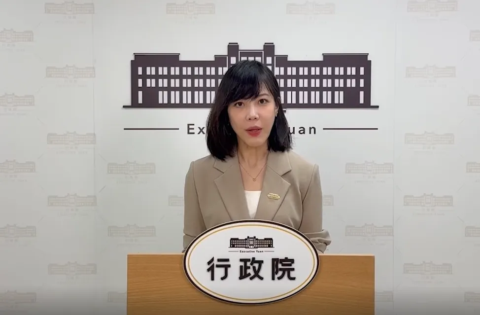 行政院發言人李慧芝12日呼籲立法院盡速通過今年度中央政府總預算案。（圖／行政院提供）