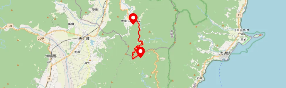 台23線7k~16k+840花蓮縣富里鄉豐南村通往台東縣界路段實施預警性道路封閉。(圖/交通部公路局)