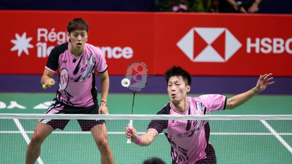 李哲輝、楊博軒兩人合拍後首闖男雙8強。（示意圖／中天新聞）