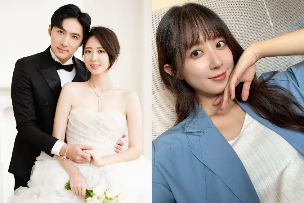 洪詩2023年與李運慶結婚。（圖／翻攝自洪詩臉書）