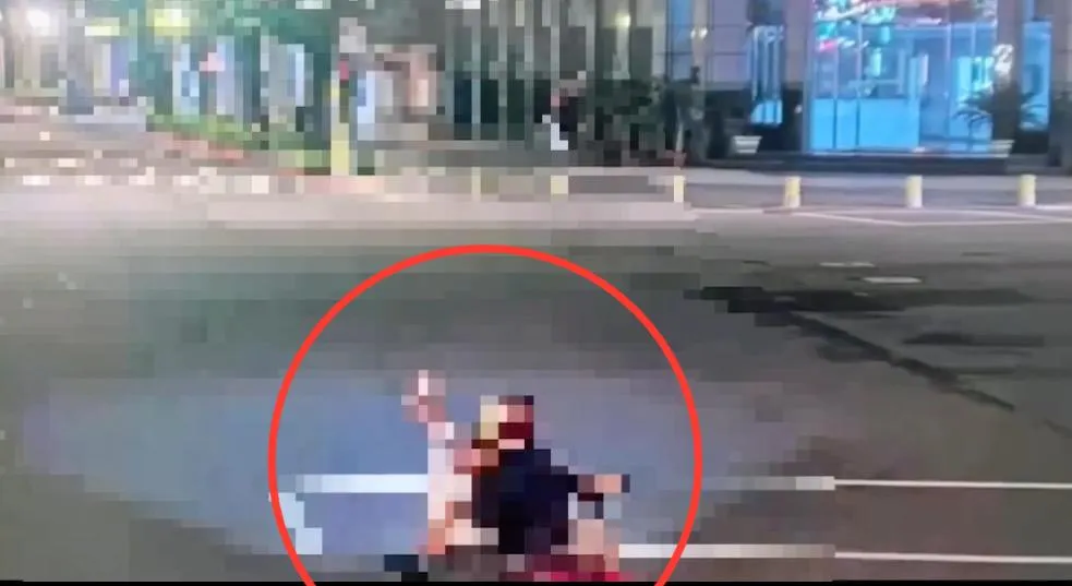 北市中山區今凌晨發生一起死亡車禍。（圖／翻攝畫面）