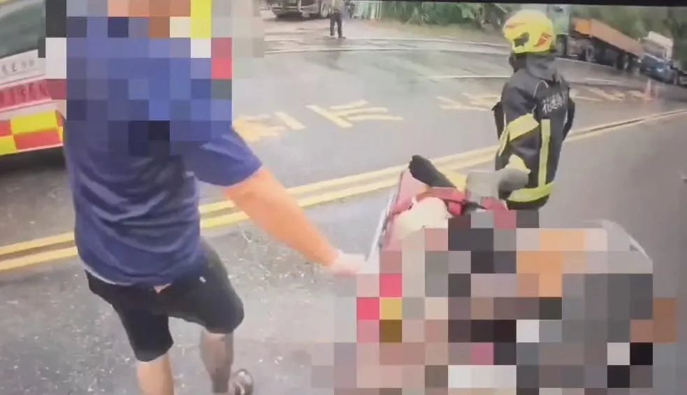 花蓮光復發生一起車禍一人命危送醫不治。（圖／翻攝畫面）