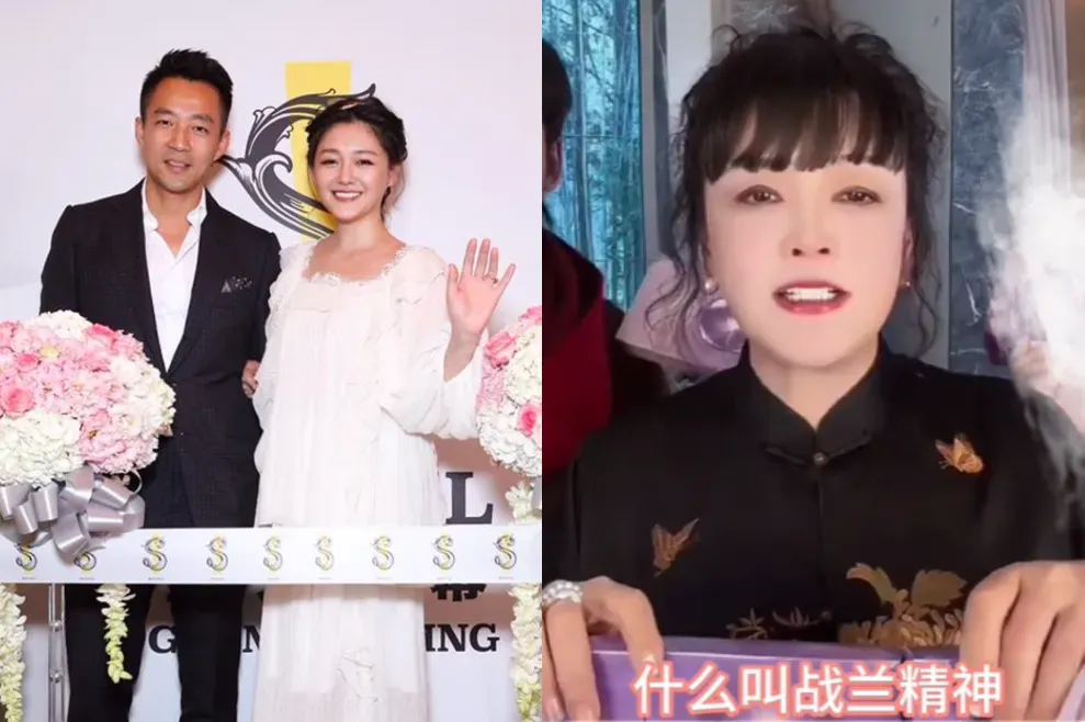 張蘭(右)近期轉戰經營國際版抖音TikTok。(圖/翻攝自大S臉書、張蘭TikTok)