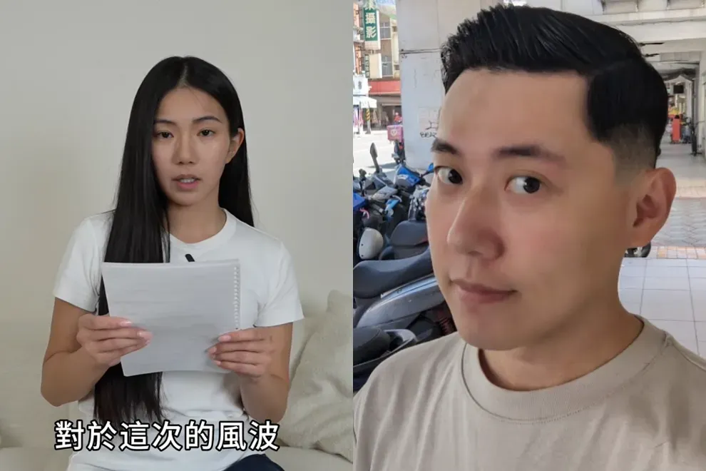 家寧20日上傳新影片，後續Cheap除解讀她整段影片想表達的意思，也酸她咬字不清楚。（圖／翻攝自秘月期POPOO YouTube、Cheap臉書）