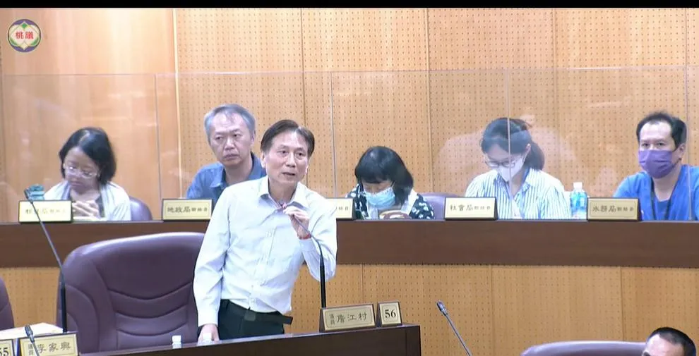 國民黨桃園市議員詹江村。（圖／桃園市議會頻道）