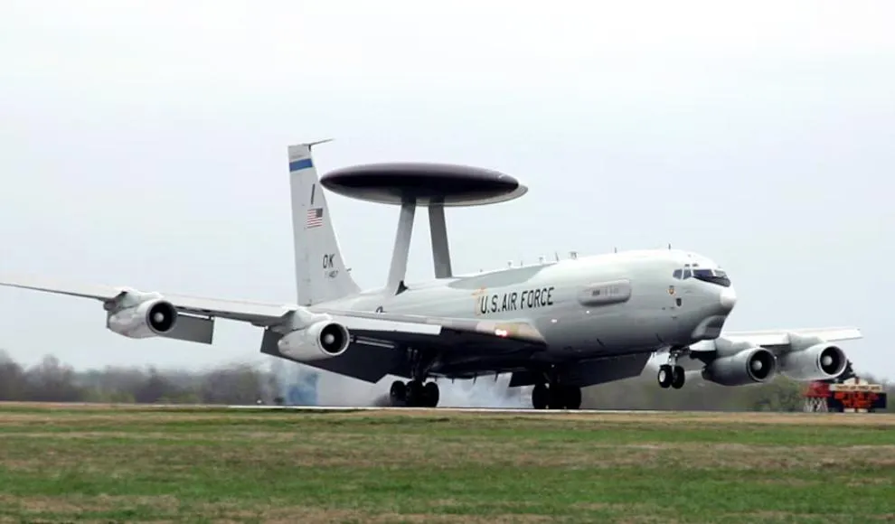 美軍E-3空中預警機。（圖／翻攝美國空軍網站）