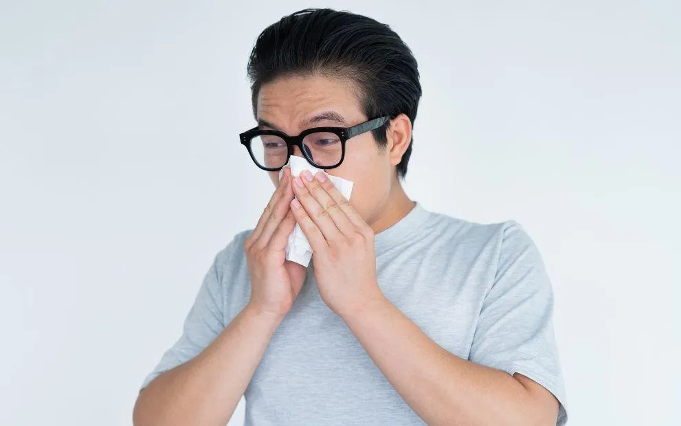 長期鼻塞、黃綠色膿鼻涕、嗅覺異常及頭痛等症狀，可能不是感冒，而是慢性鼻竇炎。（圖／嘉義基督教醫院）