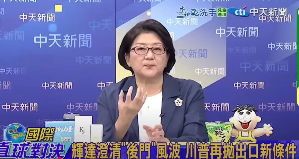 前立委雷倩。（圖/翻攝《國際直球對決》）