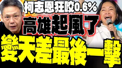 高雄真的起風了!柯志恩支持度衝破39%逼近翻盤 謝寒冰爆高雄變天只差最後一擊