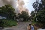 快訊/苗栗頭屋家具工廠起火　烈焰吞噬木材成紅海