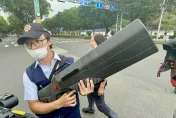 雙十國慶/凱道大批警力戒備　無人機干擾槍待命