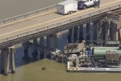 影/美又傳撞橋意外！駁船失控撞德州鵜鶘島堤道大橋　橋身斷裂一截