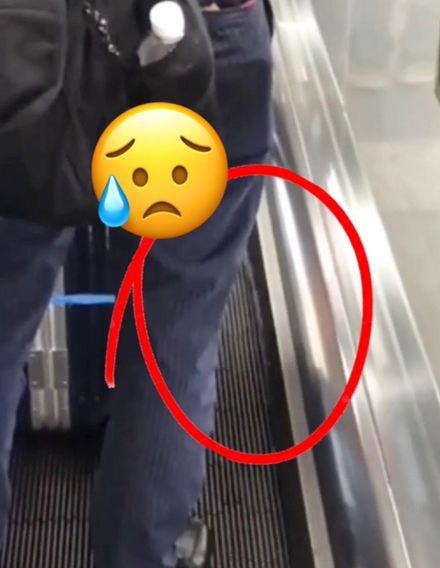 【影】北捷電扶梯驚現「噴水雞」？站後面的他看到這一幕傻眼　台鐵說話了