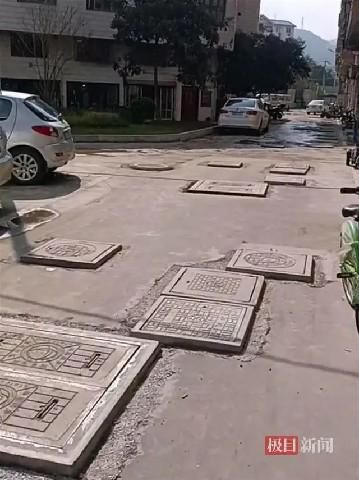 【影】小心！百米路上70多個「地雷」　浙江溫州驚現「人孔蓋一條街」