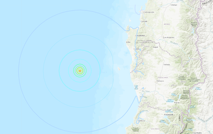 智利外海發生規模5.5淺層地震　震源深度不到10公里